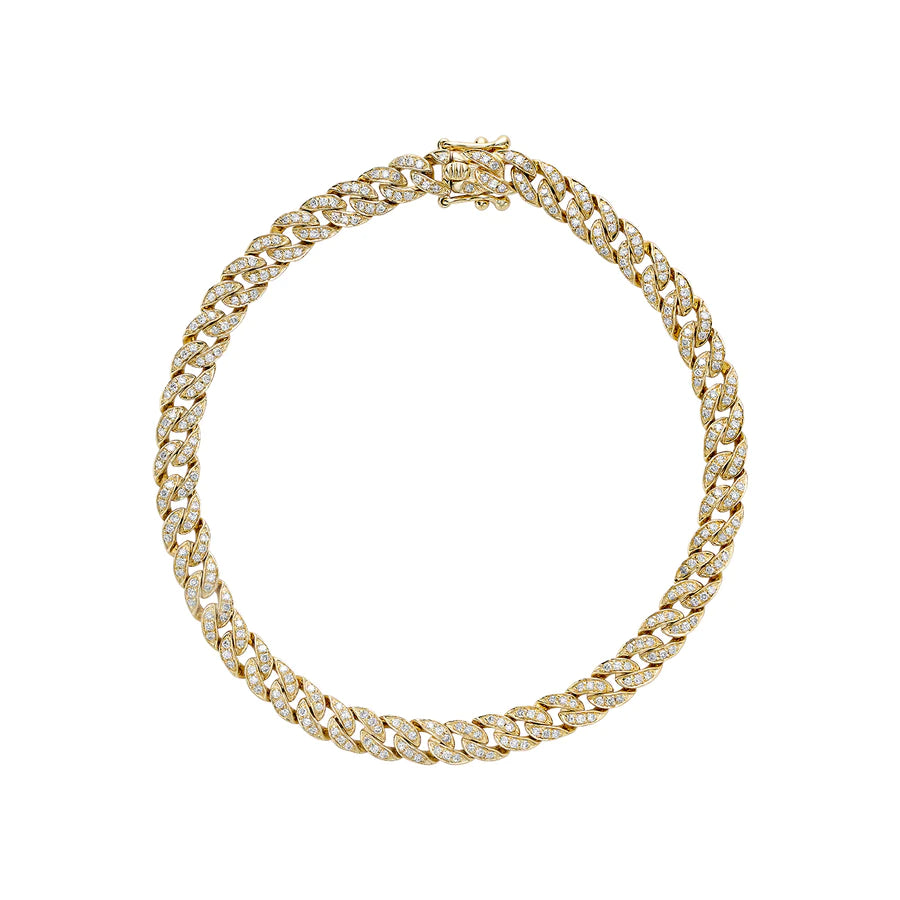 Mini Cuban Link Diamond Bracelet