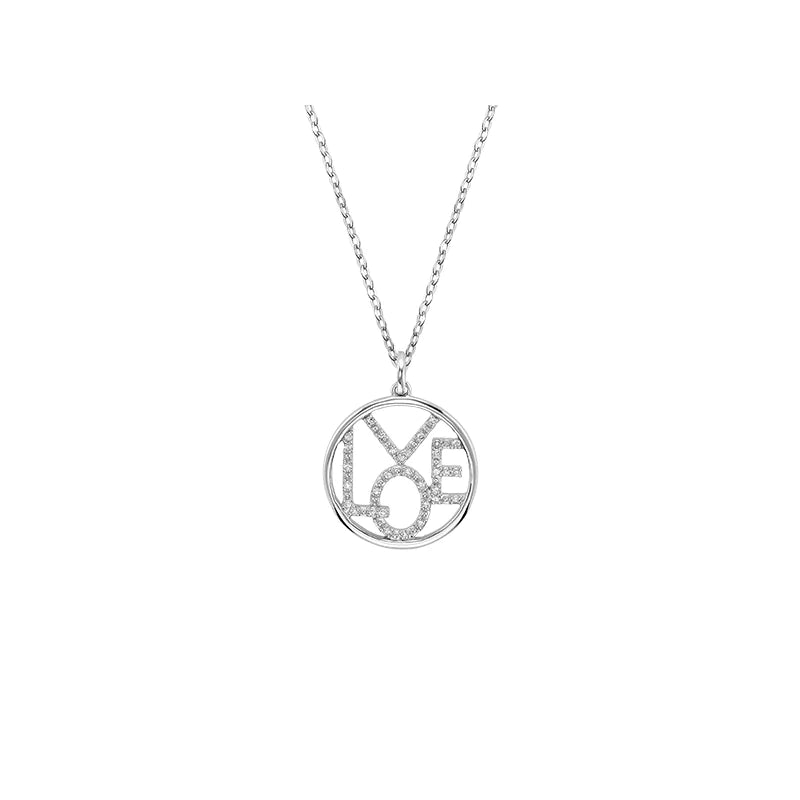 The Halo Love Diamond Necklace