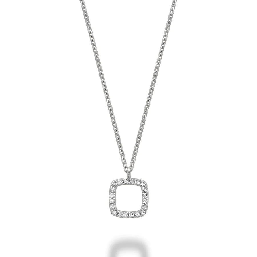 Cushion Shape Diamond Necklace