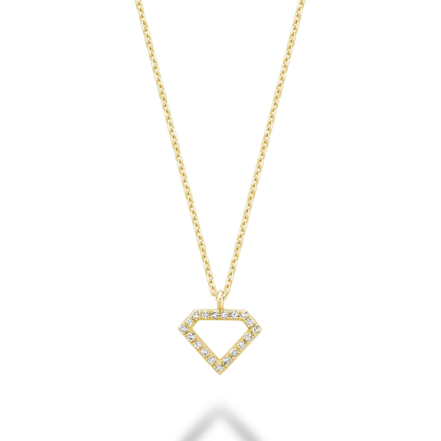 Diamond Shape Diamond Necklace