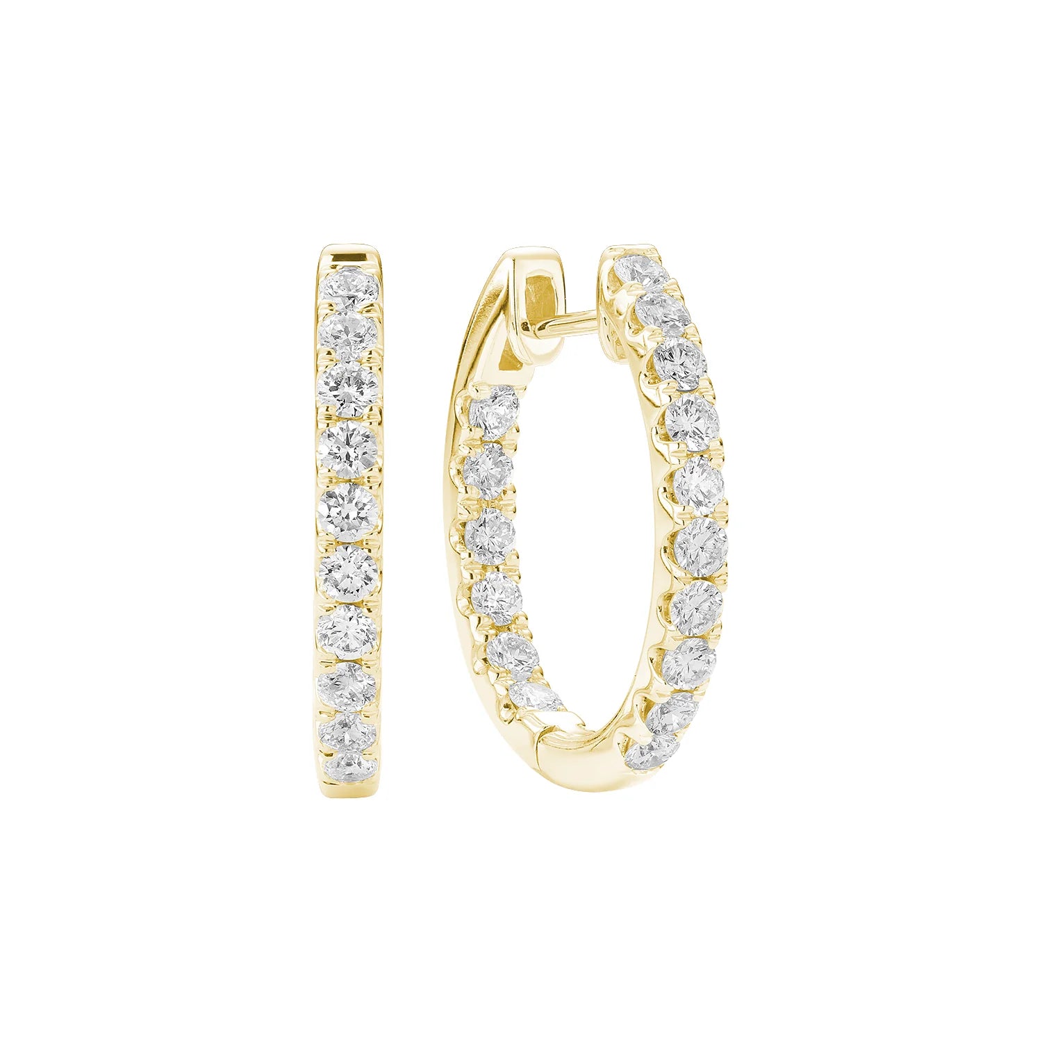 Diamond Hoop Earring