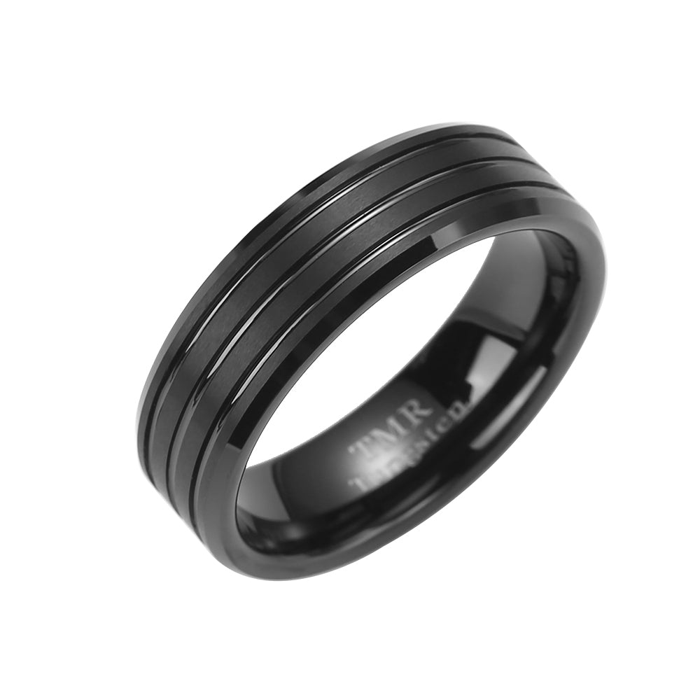 Black 3 lined Band