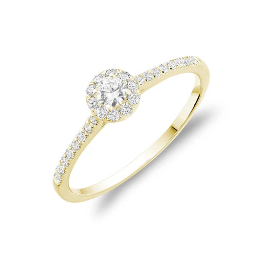 Round Diamond Halo Ring