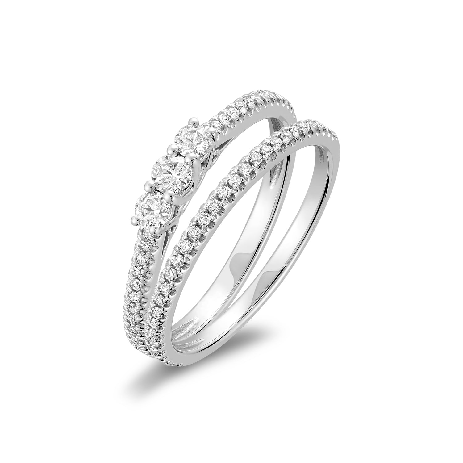 Trinity Diamond Ring Set