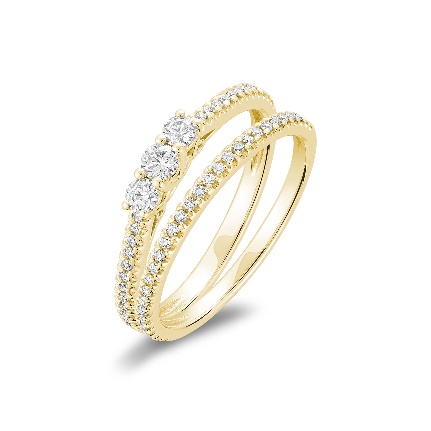 Trinity Diamond Ring Set