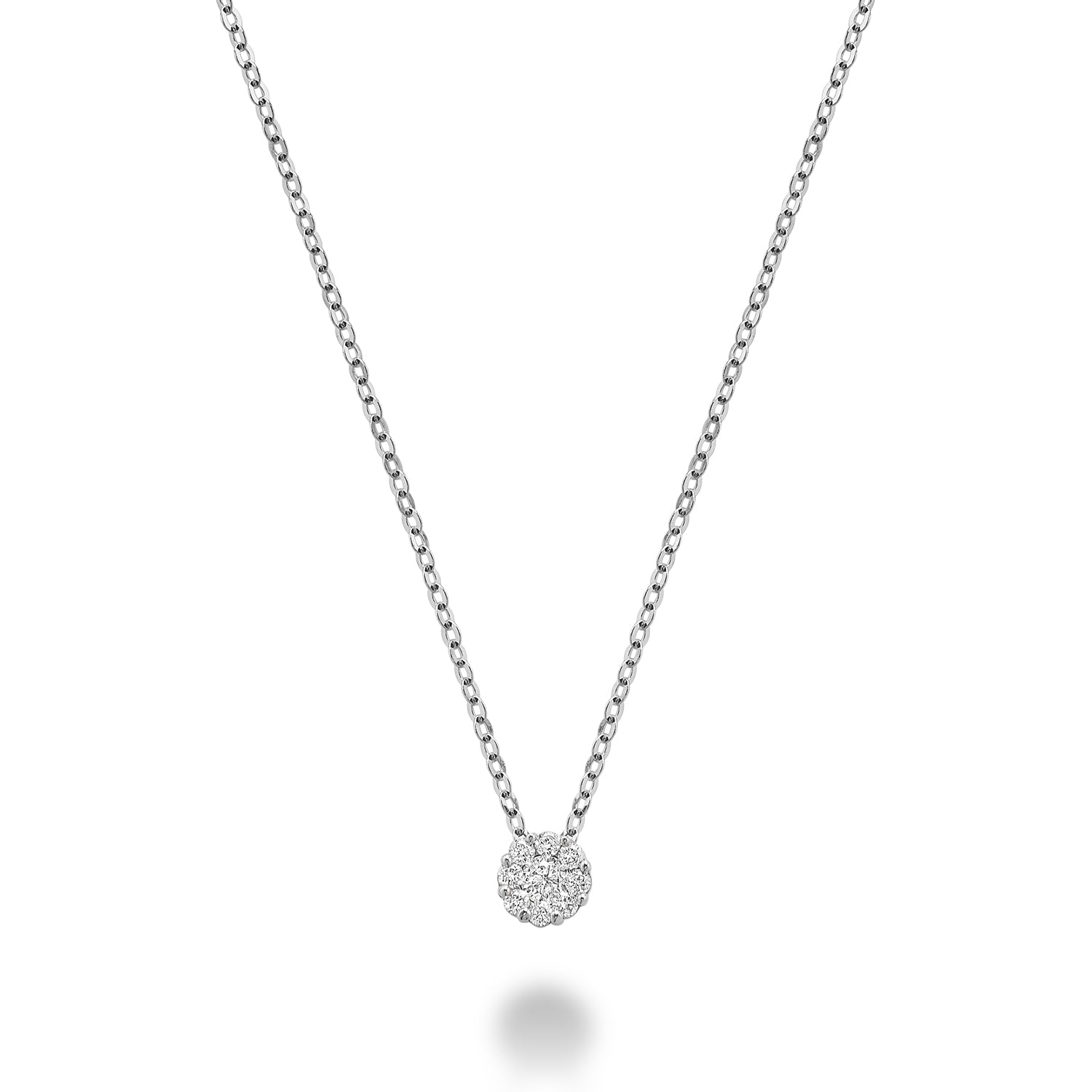 Cluster Diamond Necklace