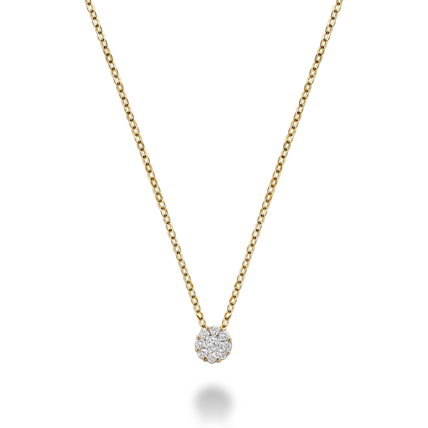 Cluster Diamond Necklace