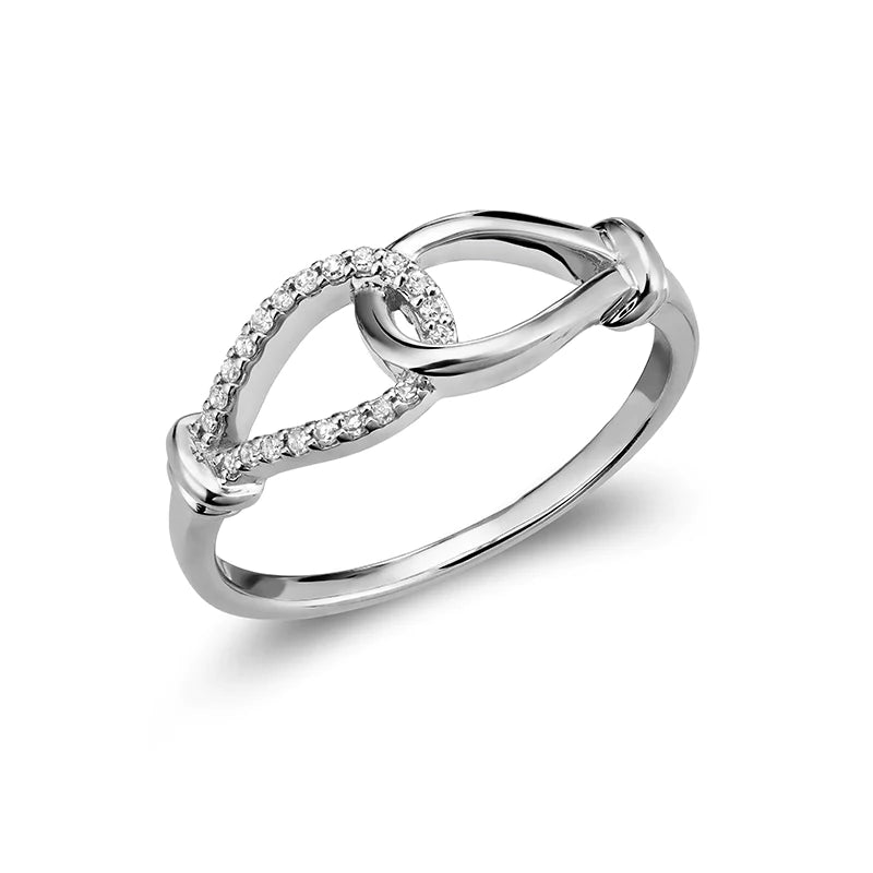 Interlocked Diamond Ring