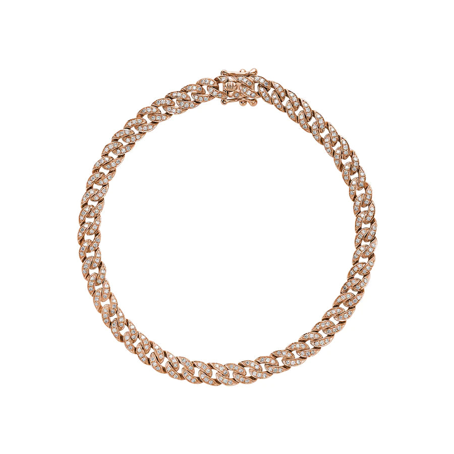 Mini Cuban Link Diamond Bracelet