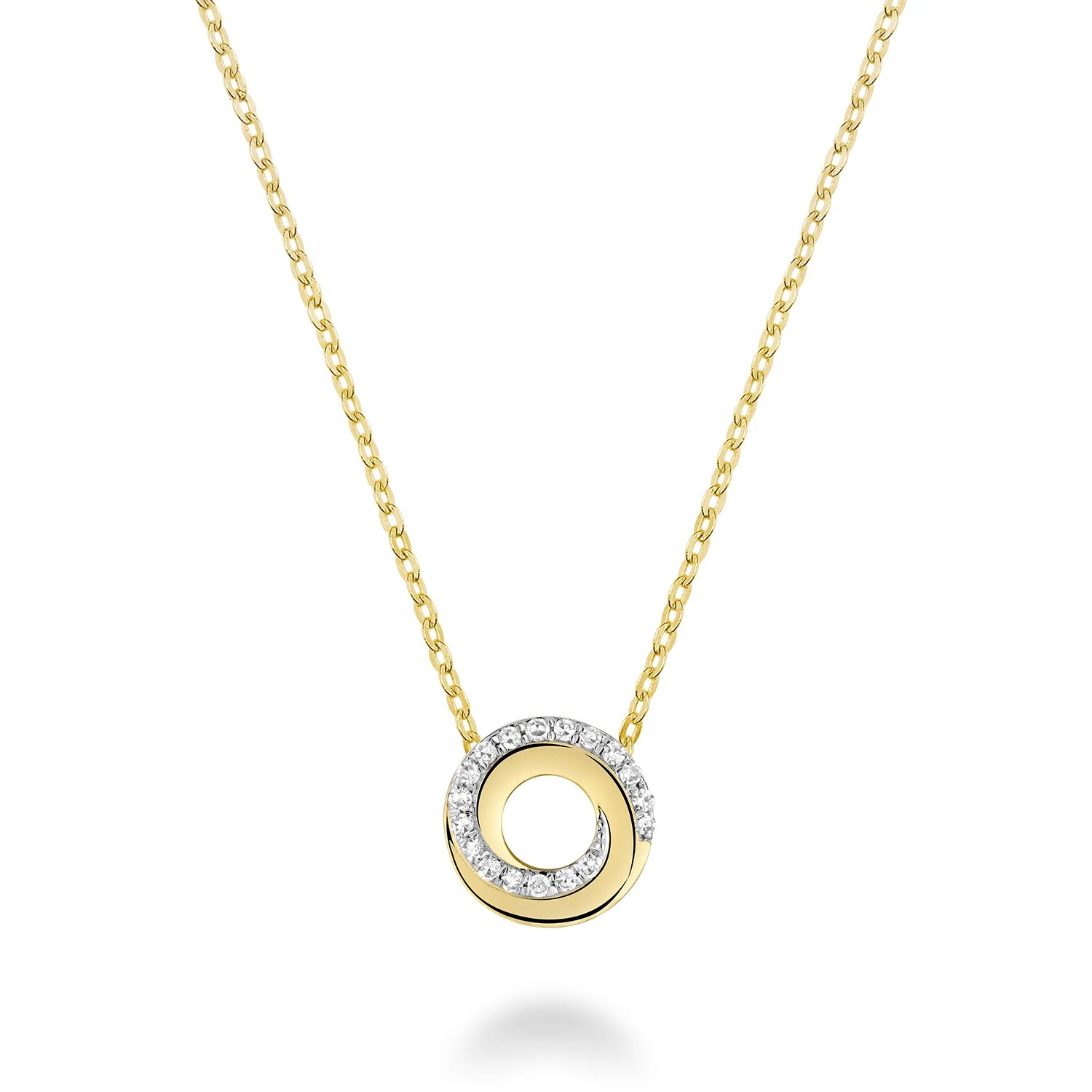 Whirl Diamond Necklace