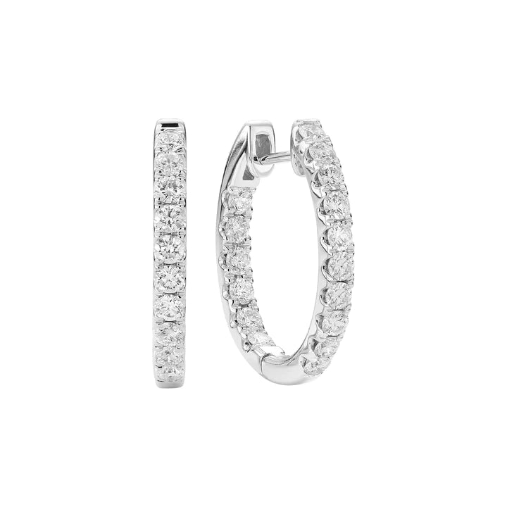 Diamond Hoop Earring