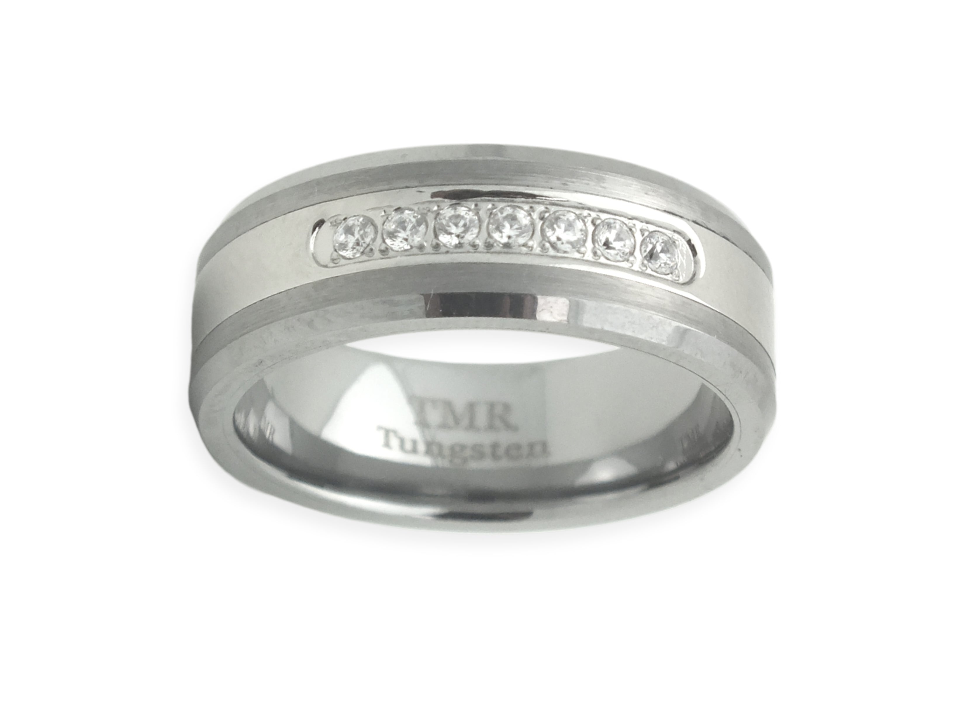Tungsten with Crystals Band