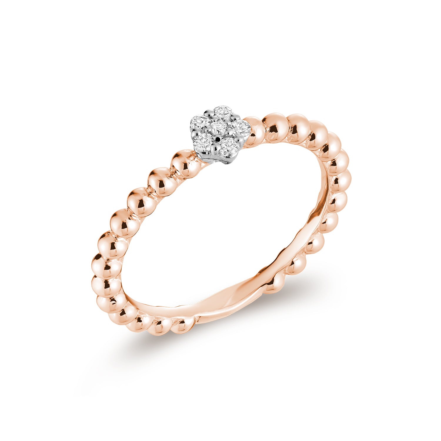 Bead Cluster Diamond Ring