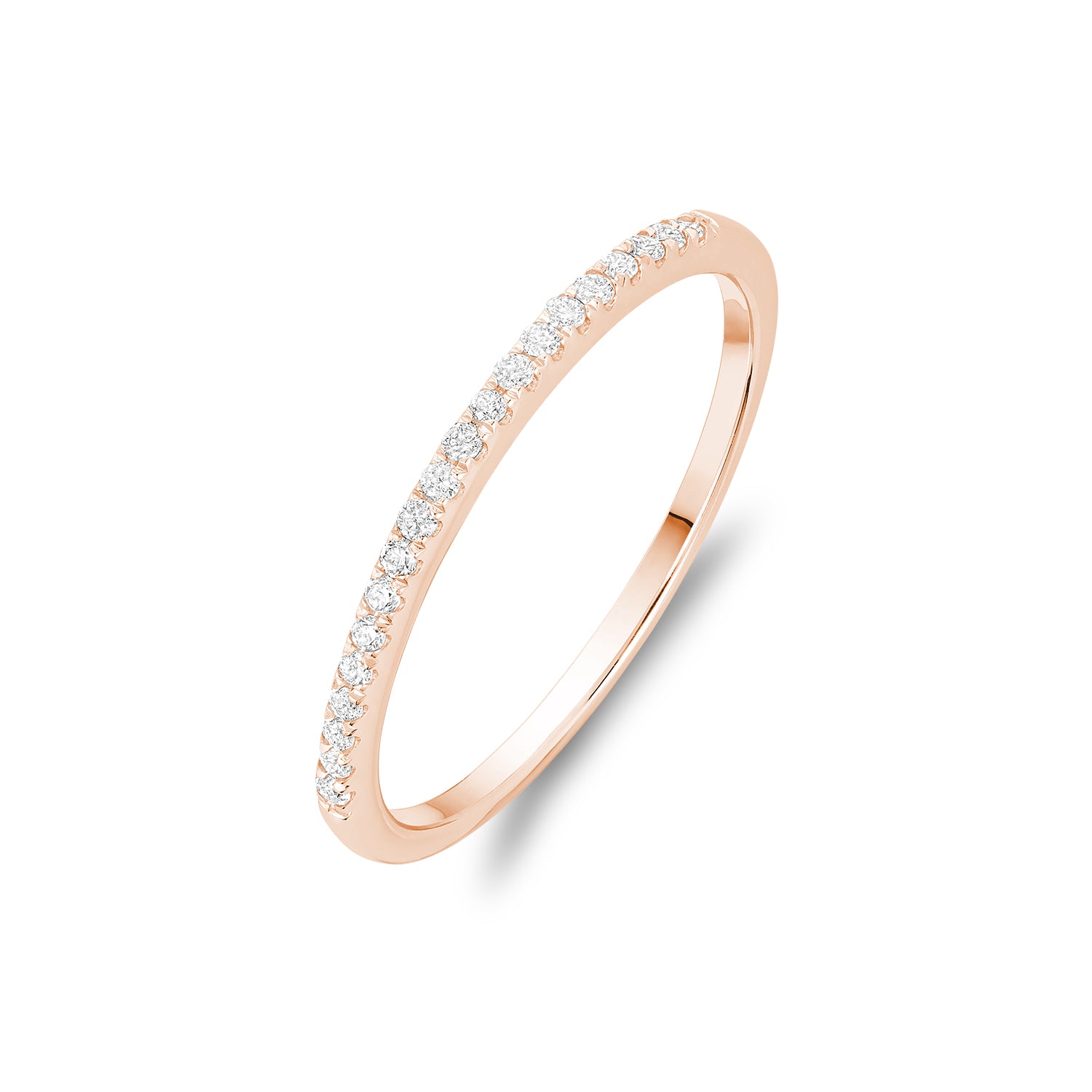 Thin Diamond Semi-Eternity Band