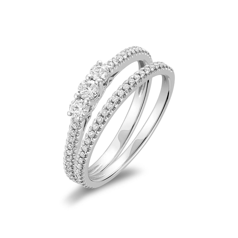 Trinity Diamond Ring Set