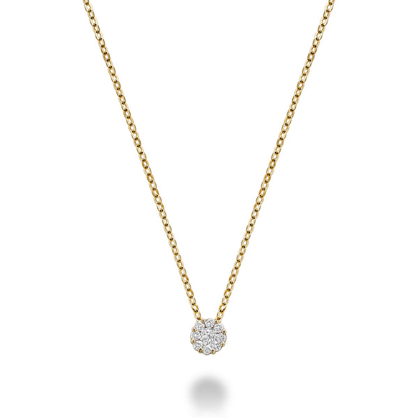 Cluster Diamond Necklace