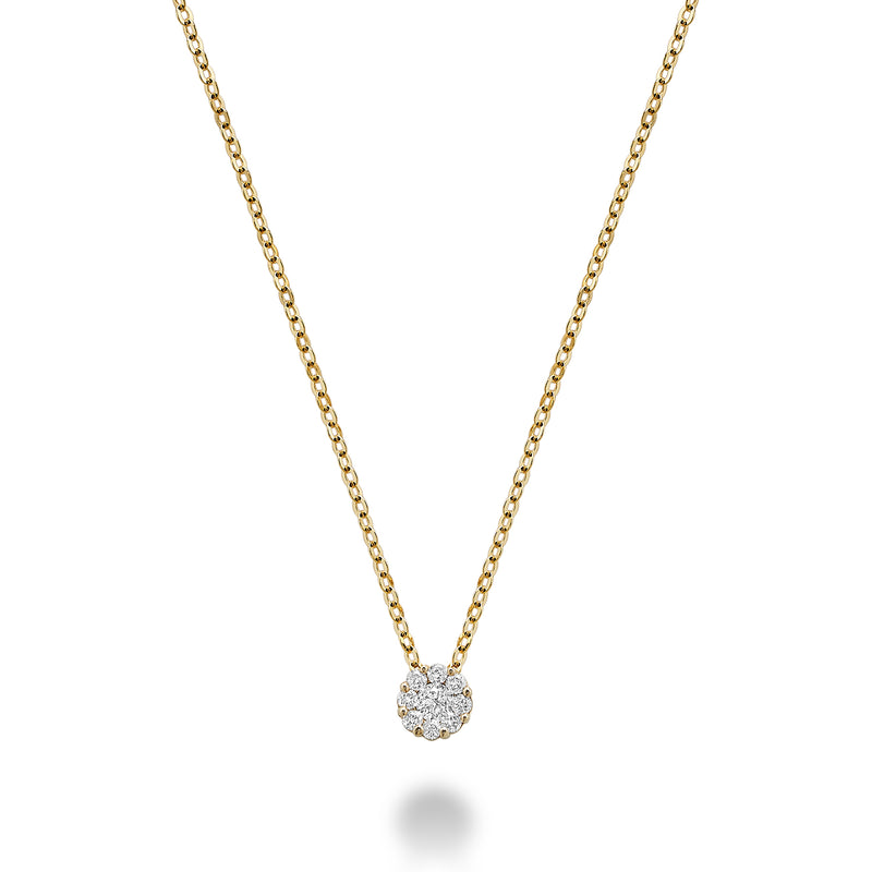 Cluster Diamond Necklace