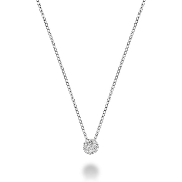 Cluster Diamond Necklace