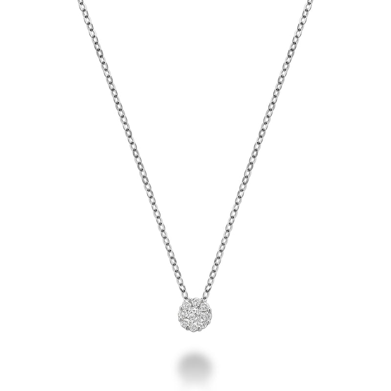 Cluster Diamond Necklace