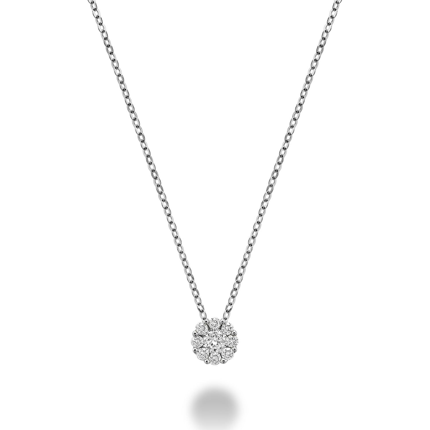 Cluster Diamond Necklace