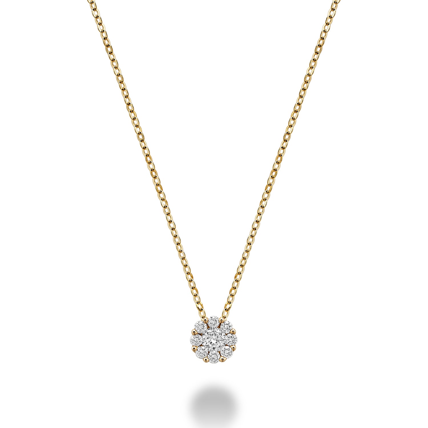 Cluster Diamond Necklace