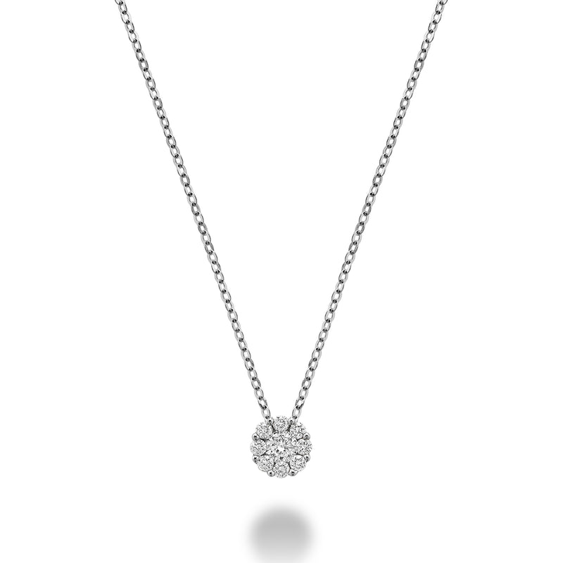 Cluster Diamond Necklace