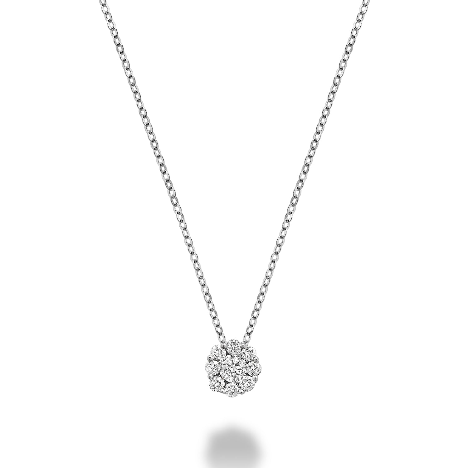 Cluster Diamond Necklace