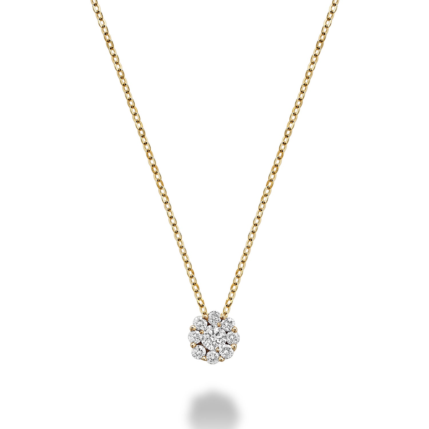 Cluster Diamond Necklace