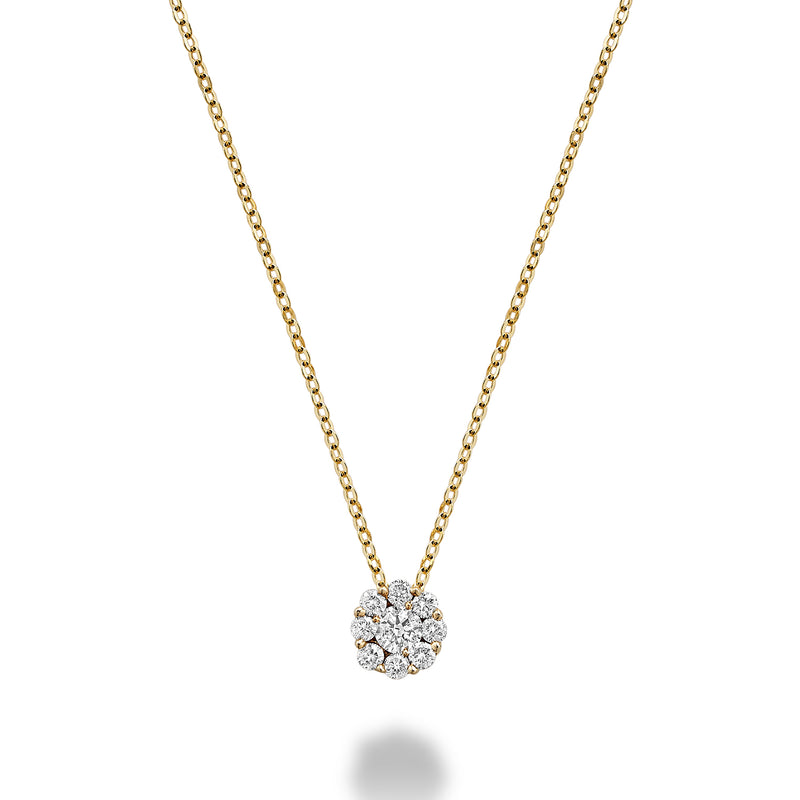 Cluster Diamond Necklace