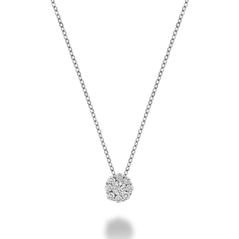 Cluster Diamond Necklace