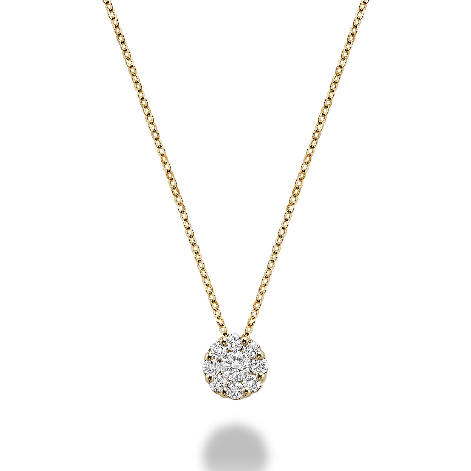 Cluster Diamond Necklace