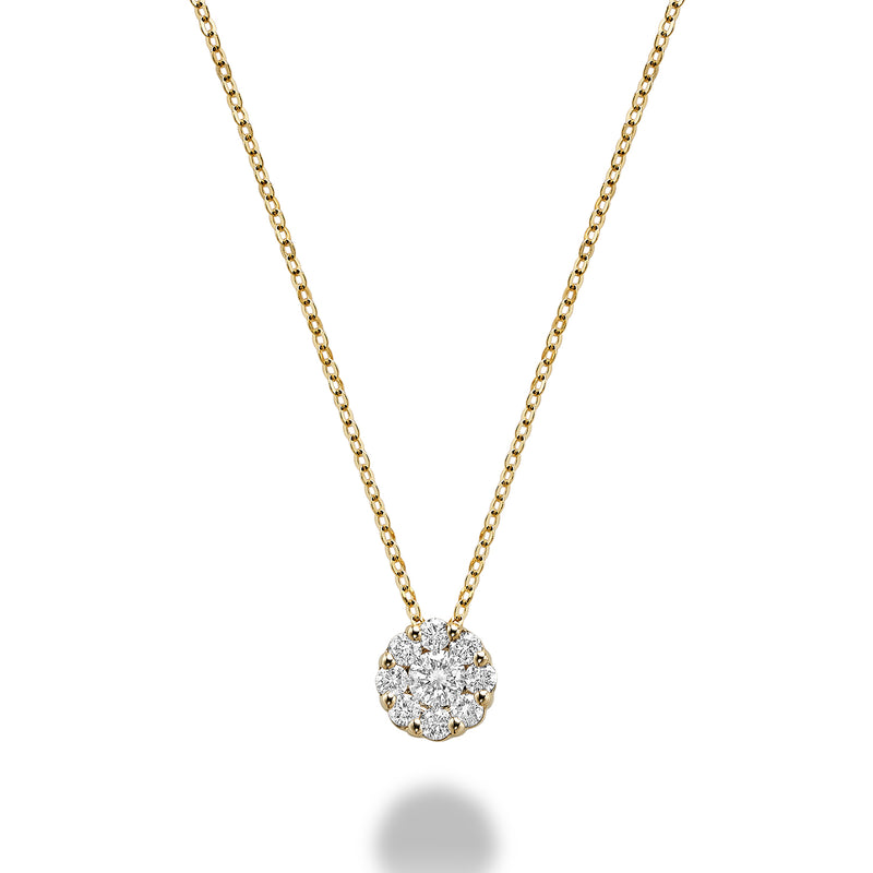 Cluster Diamond Necklace