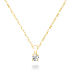 Diamond Solitaire Pendant Necklace