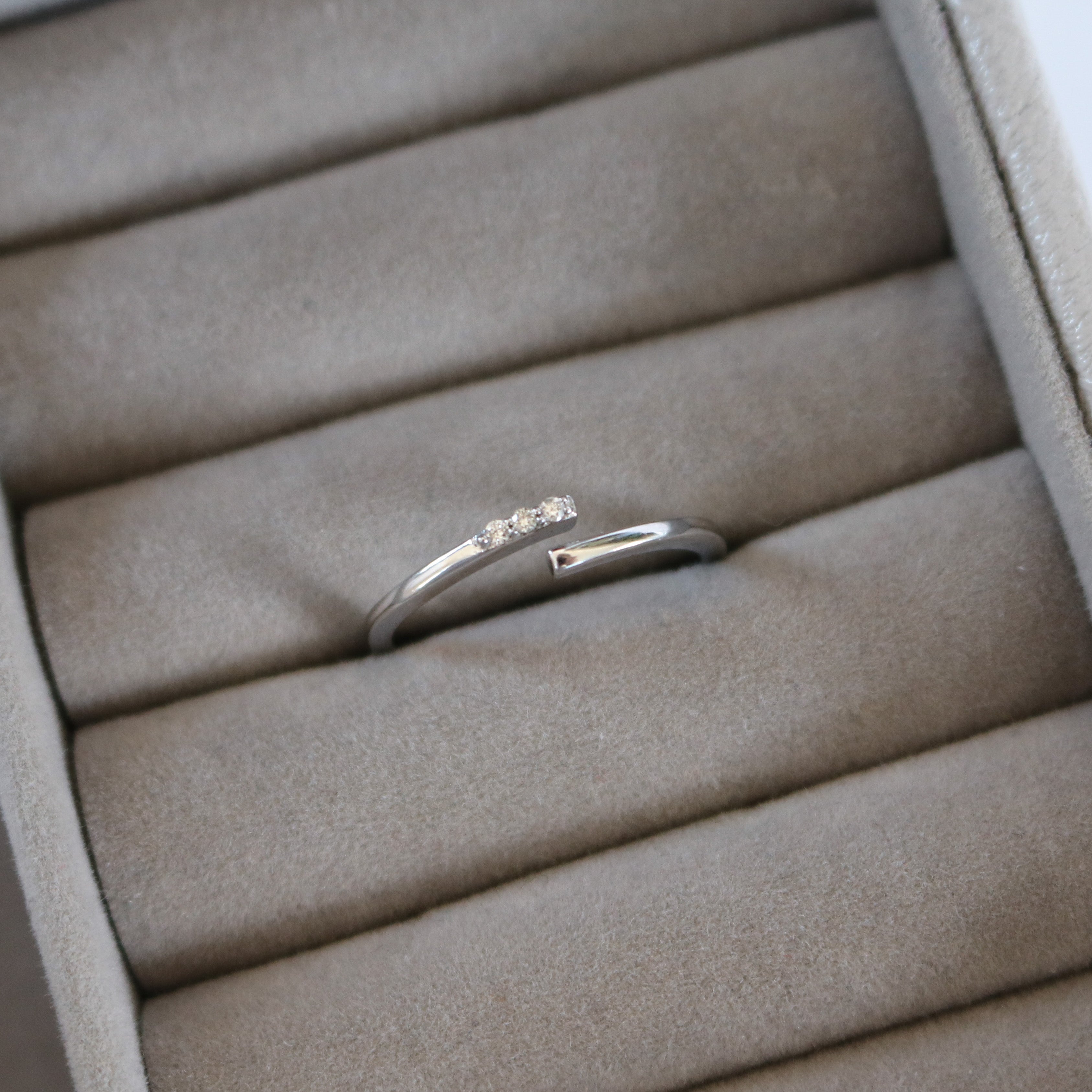Bague Lierre Or Blanc