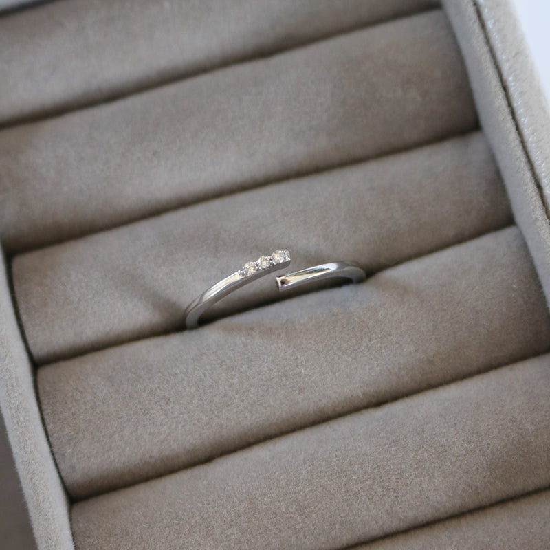 Bague Lierre Or Blanc