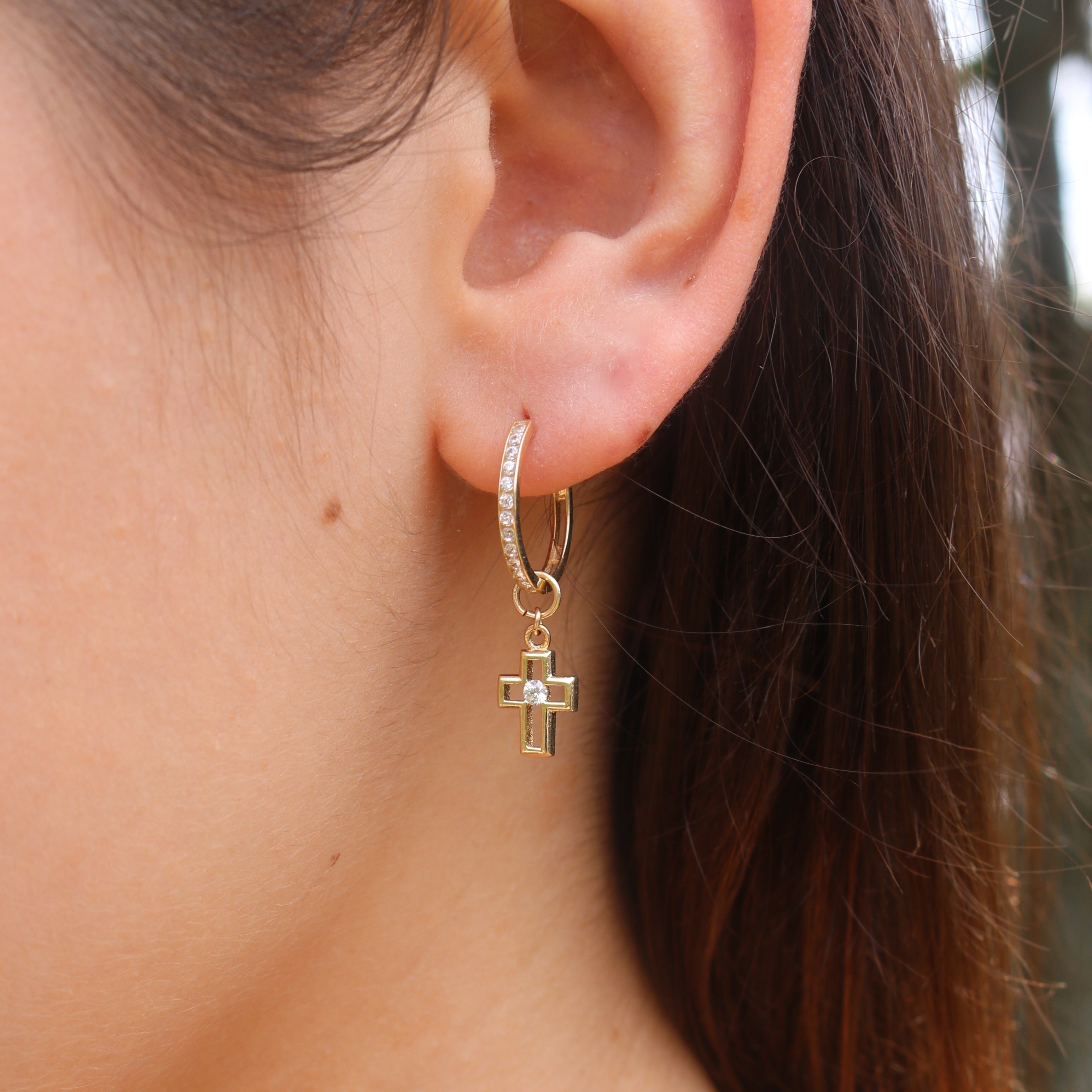 Dazzle Cross Charm