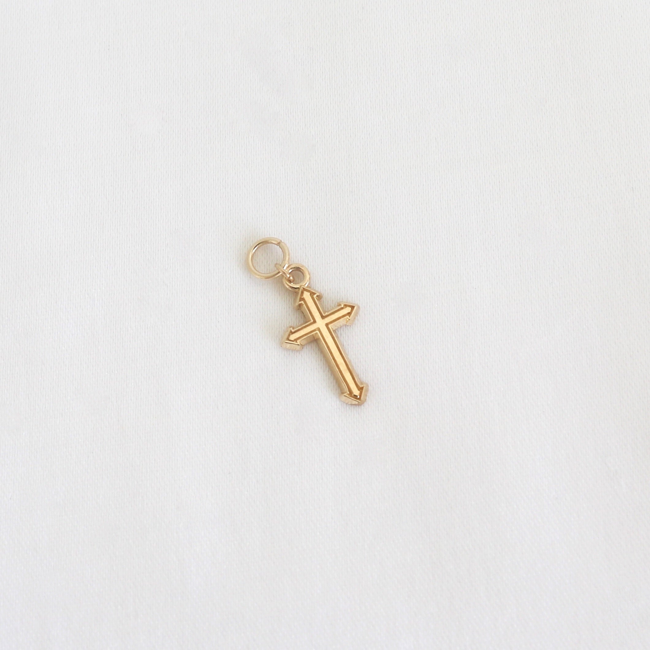 Edged Cross Charm