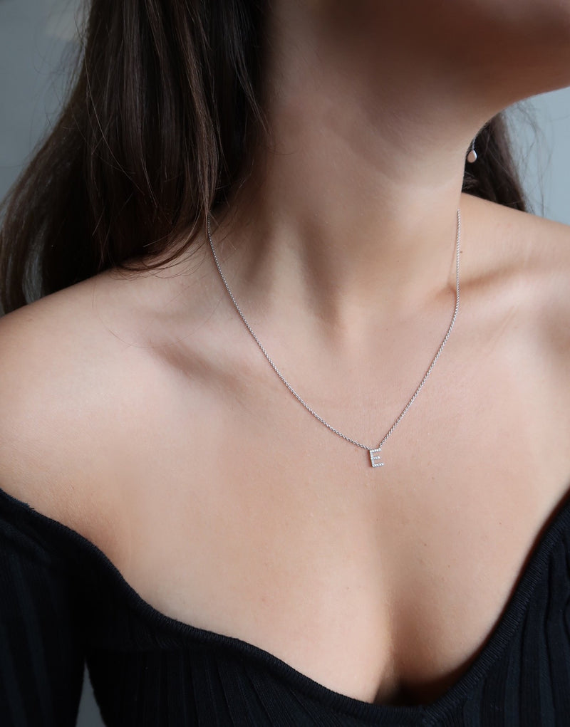 Diamond Initial Necklace