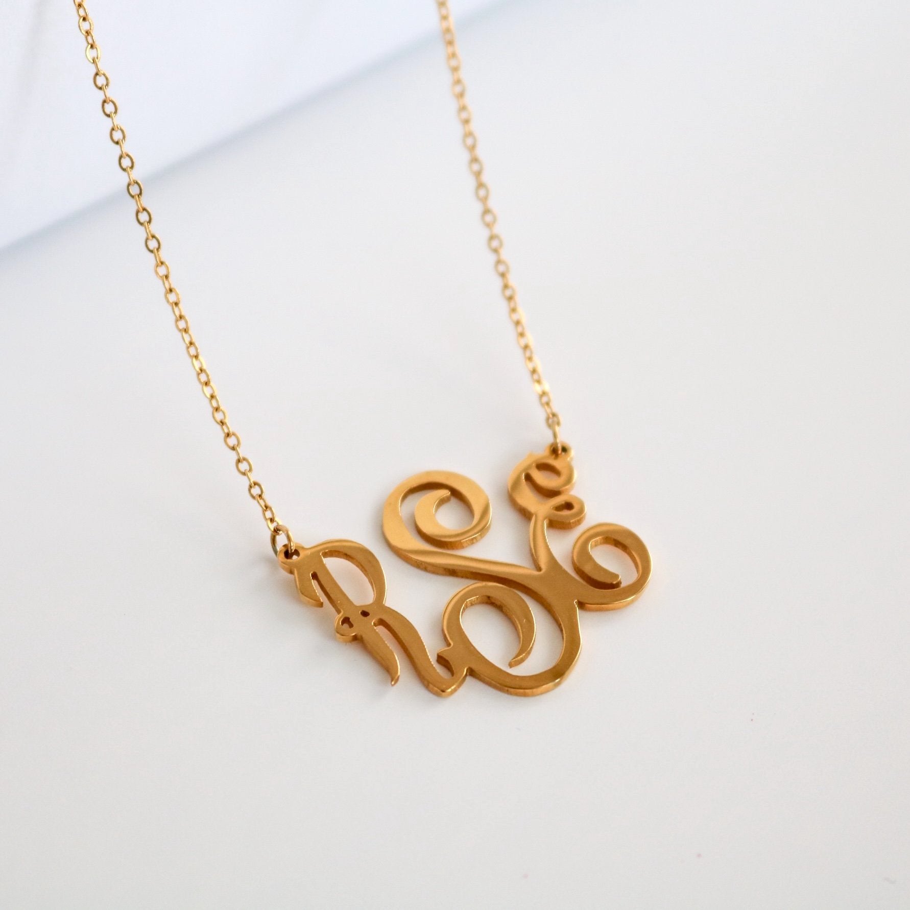 Initials and Monogram Necklaces