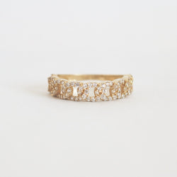 Pave Cuban Link Ring