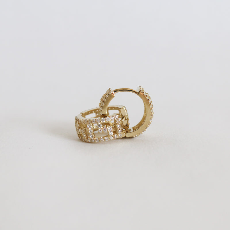 Versace Pave Hoops