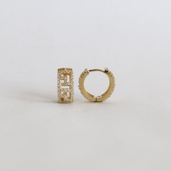 Versace Pave Hoops