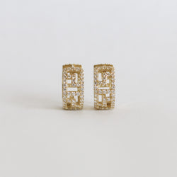 Versace Pave Hoops