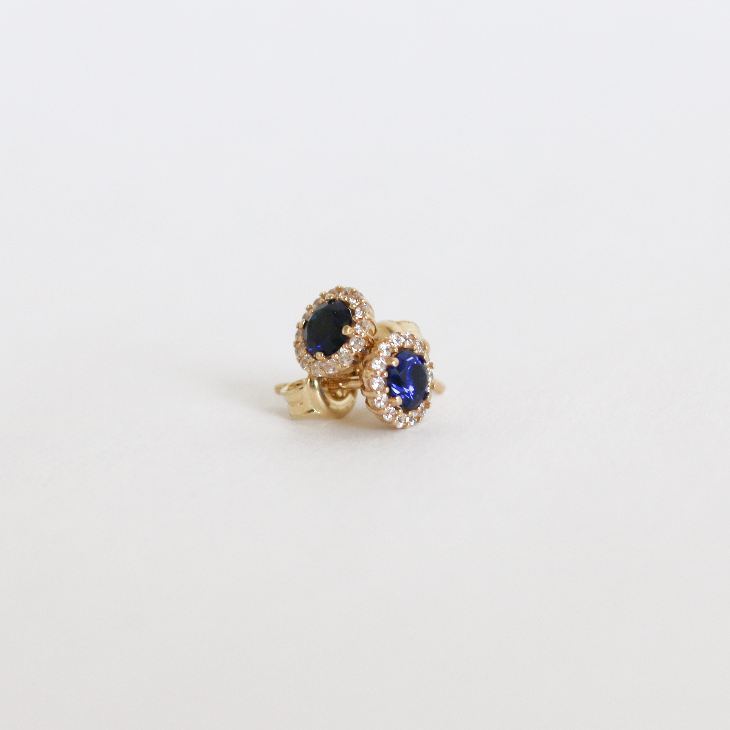 Round Birthstone Earrings