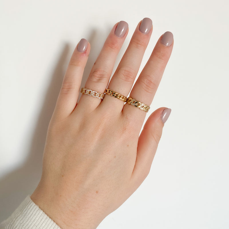 Pave Cuban Link Ring