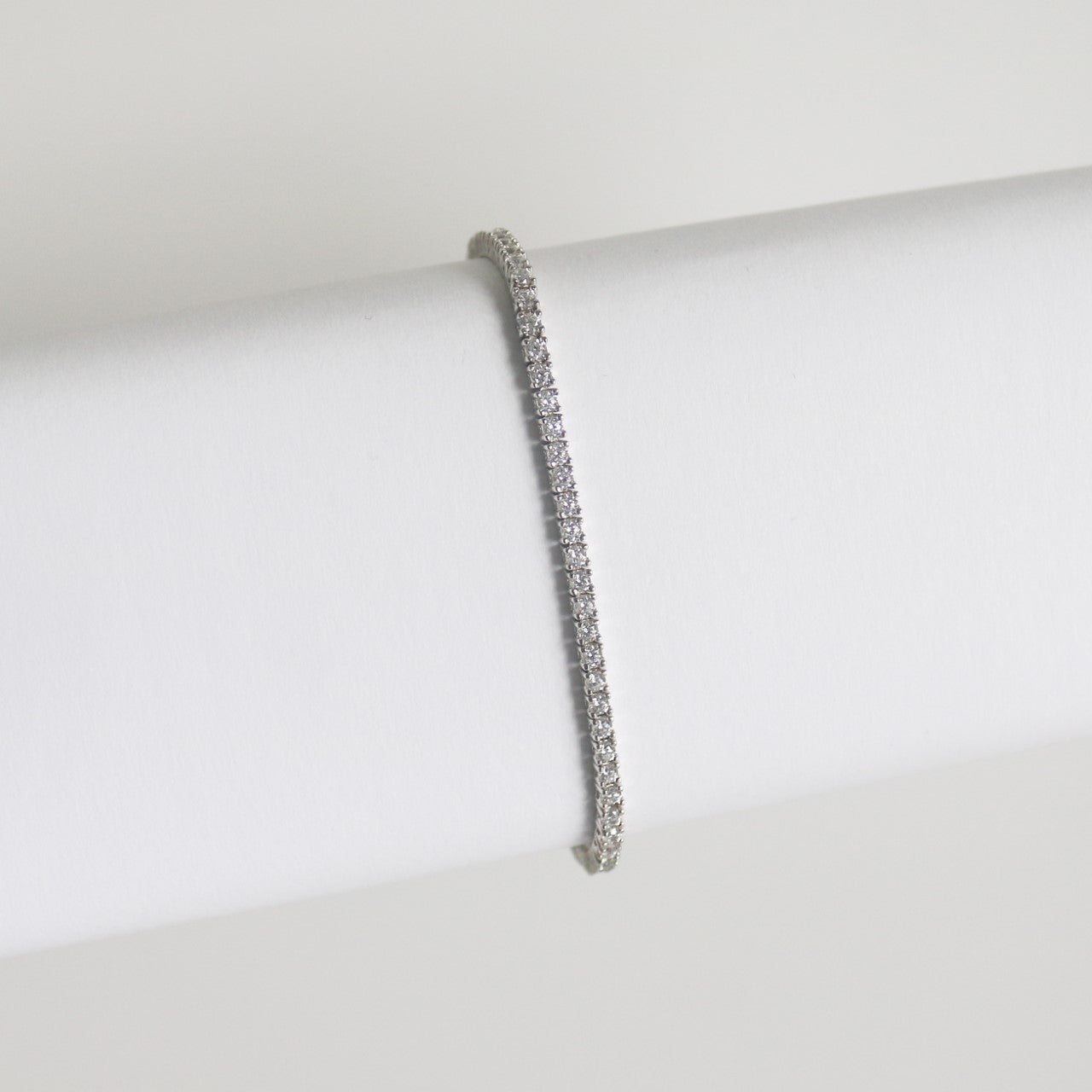 Mini Silver Tennis Bracelet